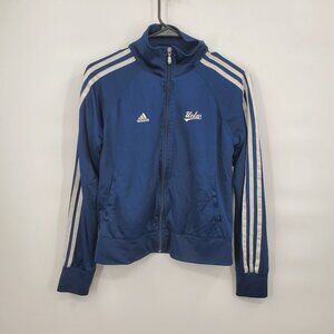 Adidas UCLA University Bomber Jacket Full Zip Slim Fit Womens Medium Blue